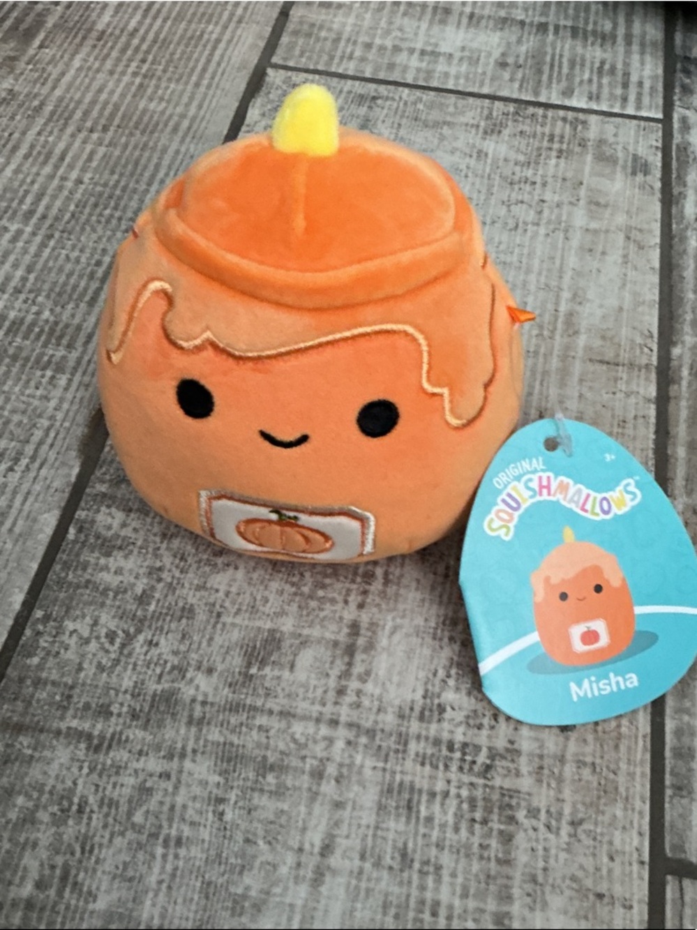 NWT Squishmallows Misha Pumpkin Plush - Orange & Yellow